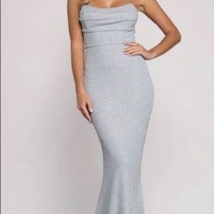 Silver/light blue sparkley Windsor Mermaid dress